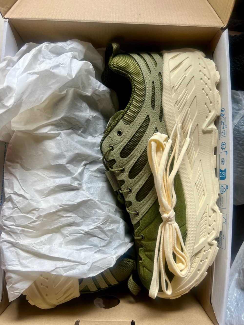 Brand Mens Hoka One One Stinson EVO OG SZ 12 Color: Moss Green/Wild Mushroom